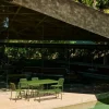Palissade matgrupp 6 stolar 170x90 cm olive