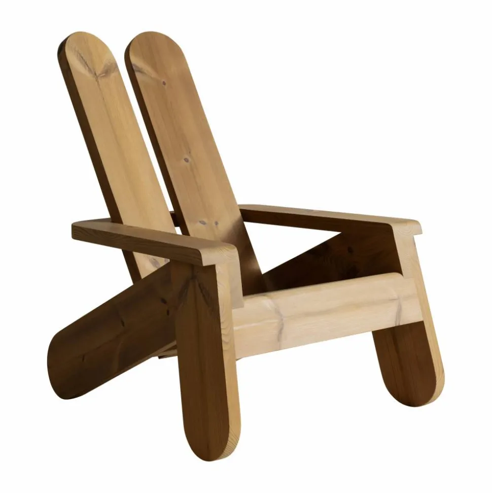 015 Peace Outdoor Lounge Chair loungestol Värmebehandlad furu