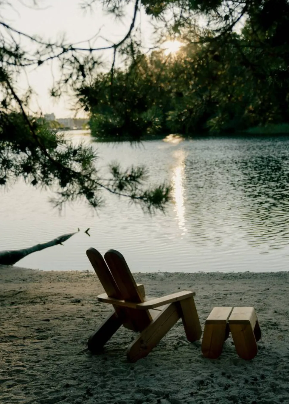 015 Peace Outdoor Lounge Chair loungestol Värmebehandlad furu