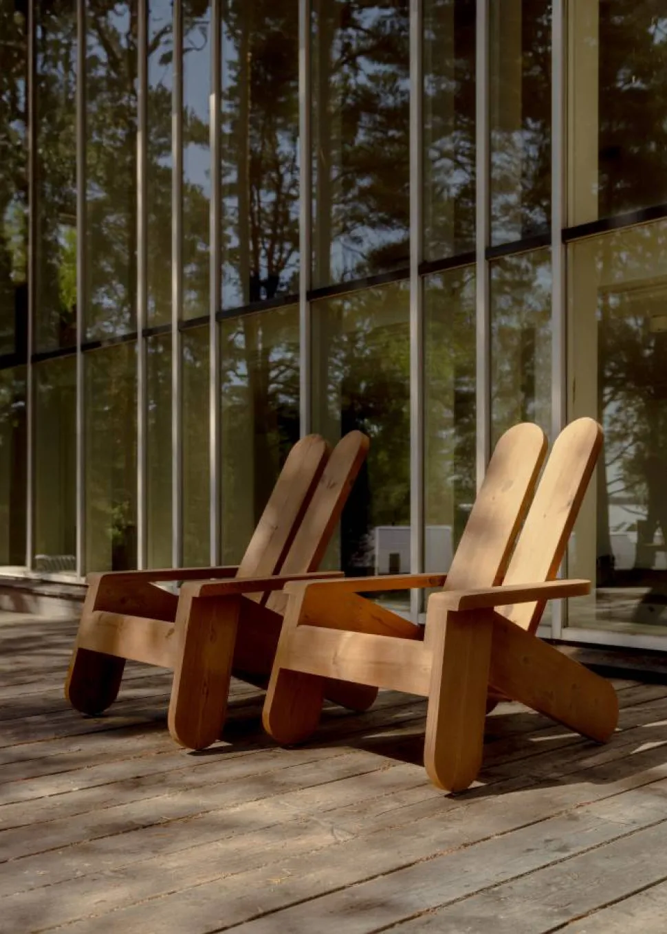 015 Peace Outdoor Lounge Chair loungestol Värmebehandlad furu