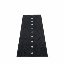 Peg gångmatta black/linen 70x200 cm