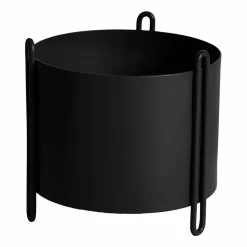 Pidestall blomkruka small Ø15 cm Svart