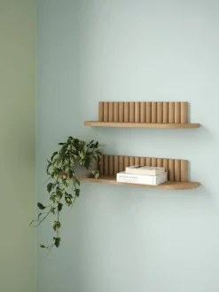Pillar vägghylla Oak 60x15x12 cm