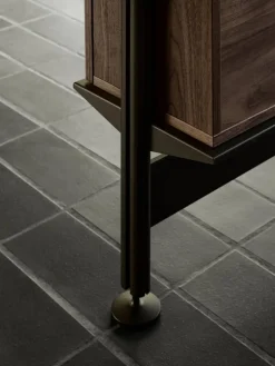 Pira G2 hyllsystem F C A Black/Walnut 240-247 cm