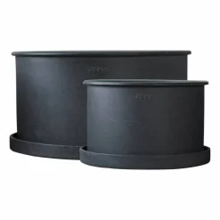 Plant bowl kruka 2-pack Black