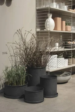 Plant bowl kruka 2-pack Black