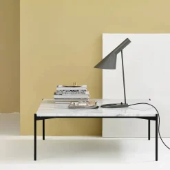 Plateau soffbord marmor brun svart underrede 90x90