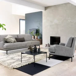 Plateau soffbord marmor brun svart underrede 90x90