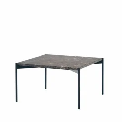 Plateau soffbord marmor brun-svart underrede-60x60