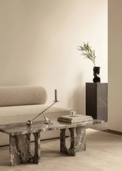 Plinth tall sidobord 30x30x51 cm Grey galaxy
