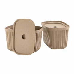 Pulp förvaringsbox 15x23 cm 2-pack Natural Brown