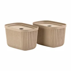Pulp förvaringsbox 15x23 cm 2-pack Natural Brown