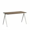 Pyramid 01 skrivbord Oak smoked 140x65cm beige stålstativO