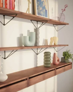 Pythagoras Shelf hyllplan valnöt