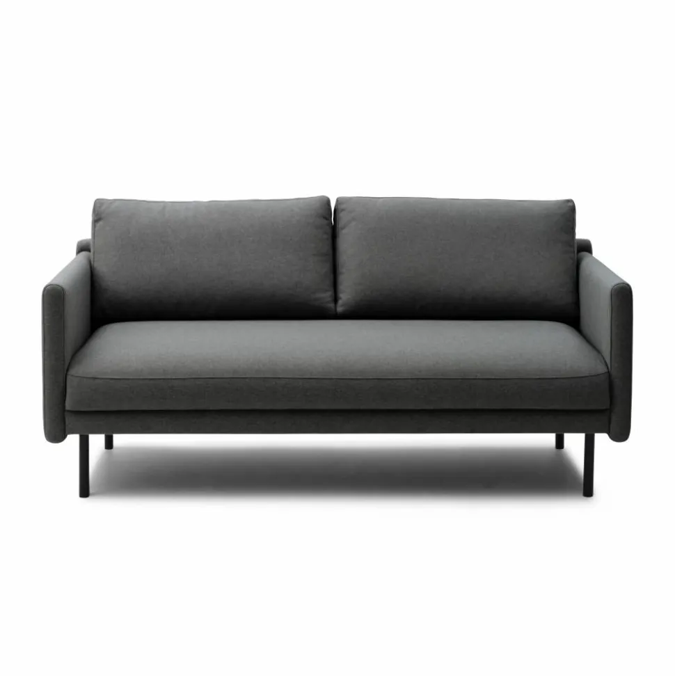 Rar 2-sits soffa Re-Born dark grey