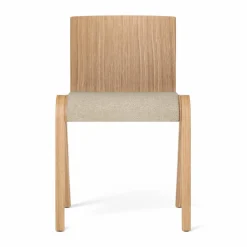 Ready stol klädd sits Natural oak-Audo Bouclé 02