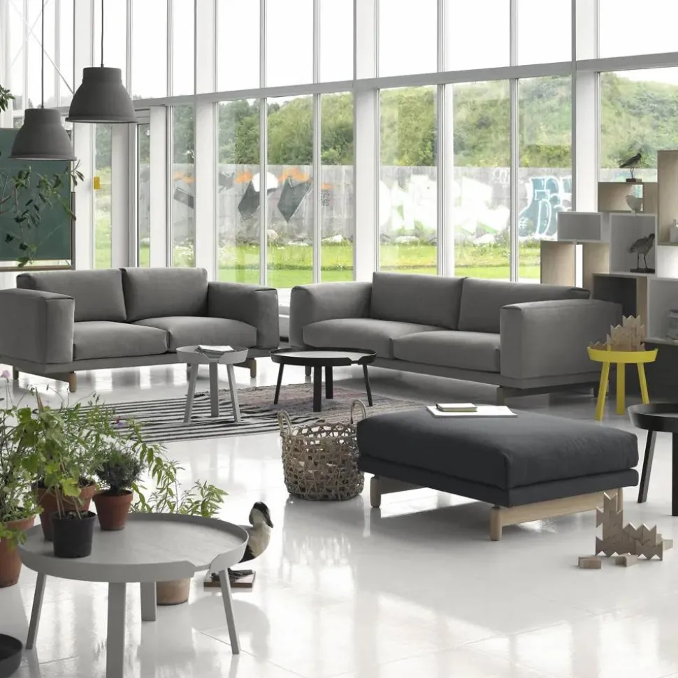 Rest soffa 2-sits-remix 163 grey-ekben