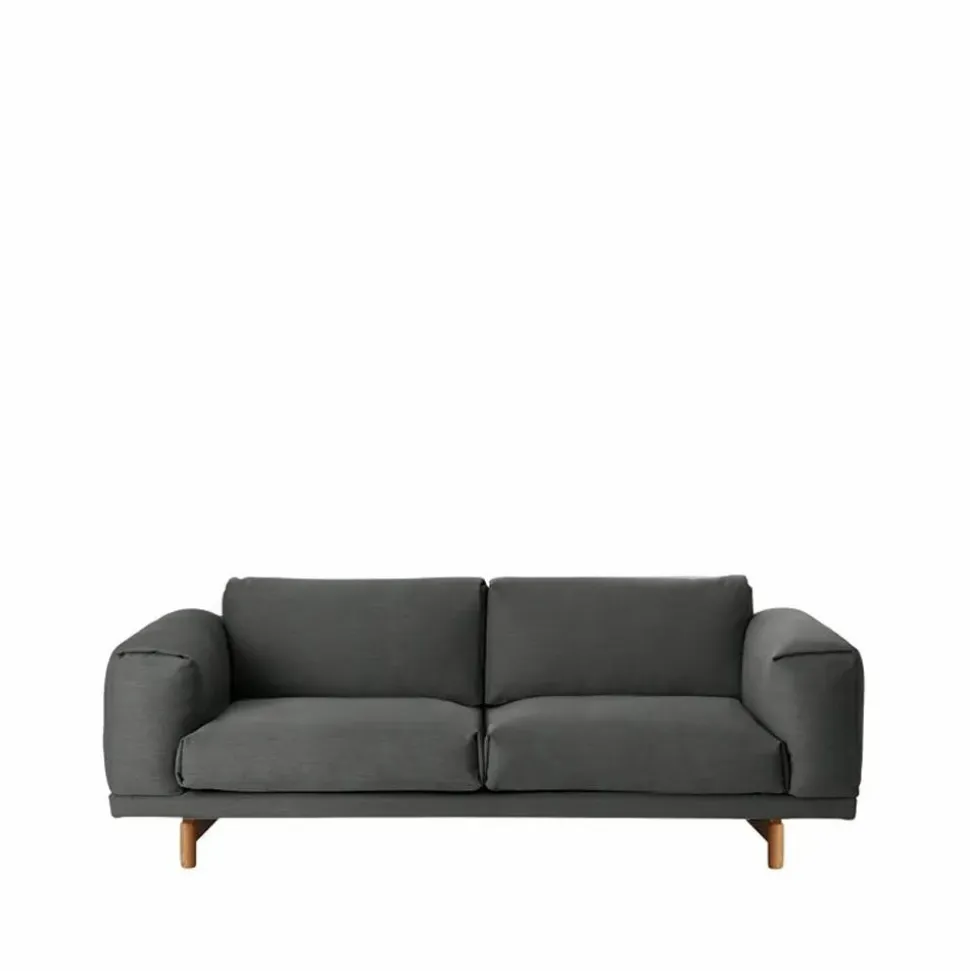 Rest soffa 2-sits-remix 163 grey-ekben