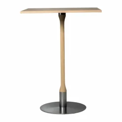 Rod barbord 70x70 cm Vitpigmenterad mattlackad ek