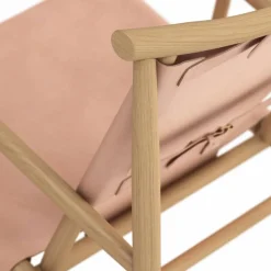 Samurai loungestol lädersits ek Natur