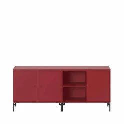 Save sideboard beetroot 165 svartlackade ben