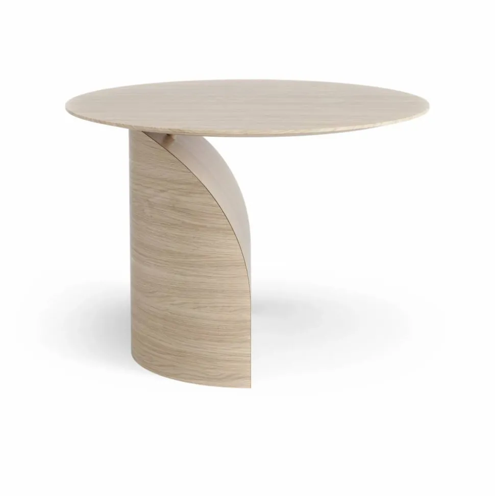 Savoa bord H45 cm Ek vitpigmenterad