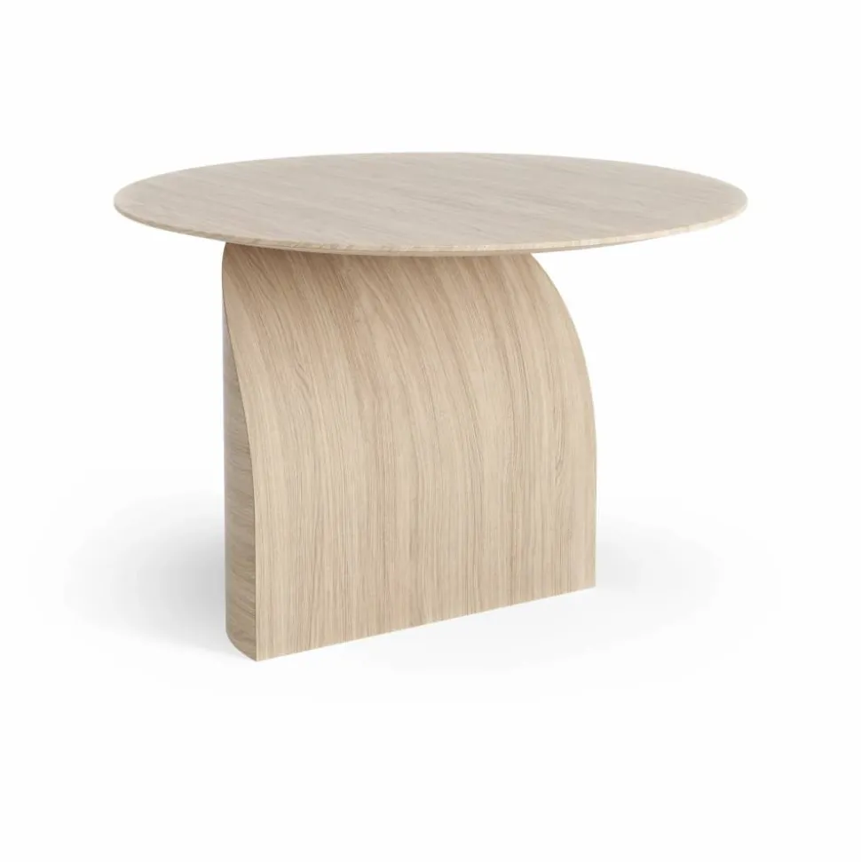 Savoa bord H45 cm Ek vitpigmenterad