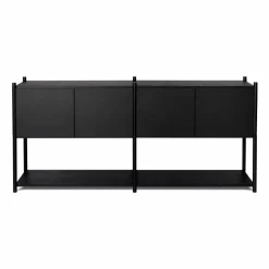 Sceene bookcase H Svartbetsad ek