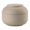 Sensu burk med lock Ø10 5x7 5 cm Taupe