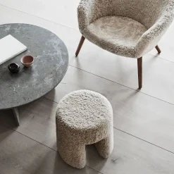 Sequoia sittpuff Fårskinn moonlight