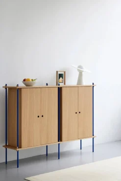 Shelving System Cabinet skåp Ek-black 163x115x35 cm S.115.2.E