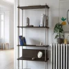 Shelving System classic hylla Ek-warm grey 86x85x35 cm S.85.1.A