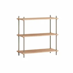 Shelving System classic hylla Ek-warm grey 86x85x35 cm S.85.1.A