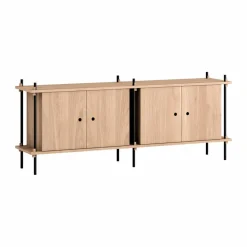 Shelving System sideboard Ek-black 163x65x35 cm S.65.2.D