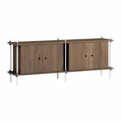Shelving System sideboard Rökt ek-white 163x65x35 cm S.65.2.D