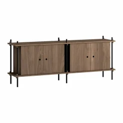 Shelving System sideboard Rökt ek-black 163x65x35 cm S.65.2.D