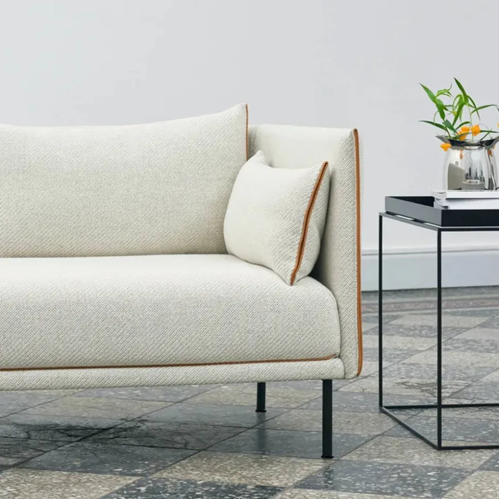 Silhouette 2-sits soffa Ruskin 33-svart metallben