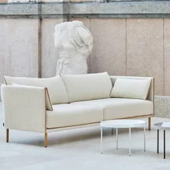 Silhouette 2-sits soffa Ruskin 33-svart metallben