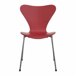Sjuan 3107 stol Red-rostfritt stål