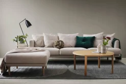 Sjövik fotpall Bern Beige 0341-vitoljad ek