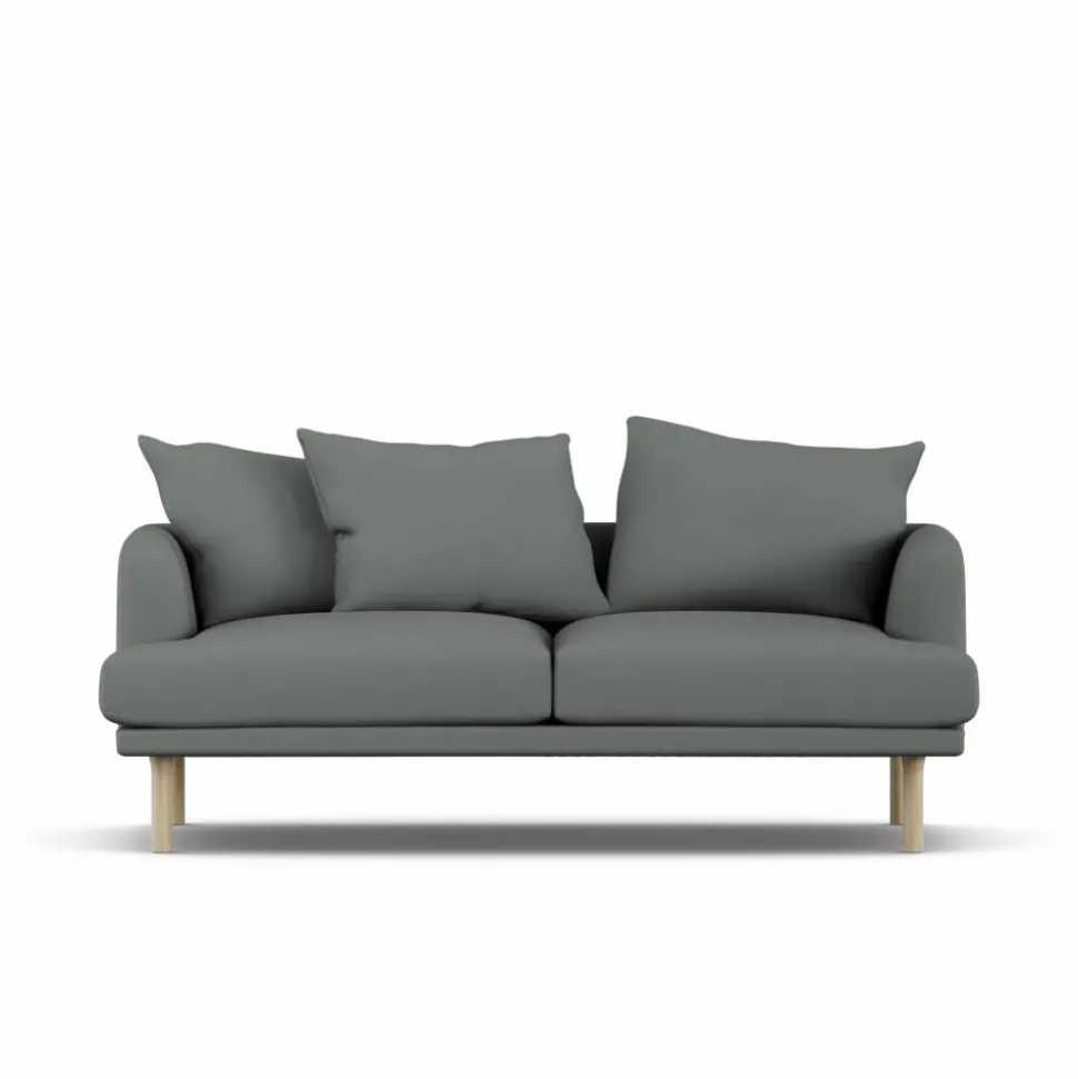 Sjövik soffa Caleido Grey 1240-vitoljad ek 2 5-sits