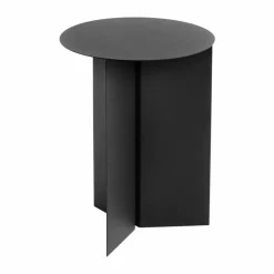 Slit high sidobord Ø35 cm Black