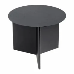 Slit soffbord Ø45 cm Black