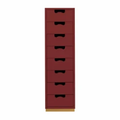 Snö J8 byrå 8 lådor Brown red