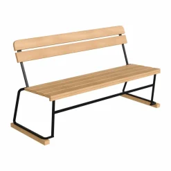 Soffa 3 Oljad ek-svart stålstativ