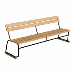 Soffa 5 Oljad ek-svart stålstativ