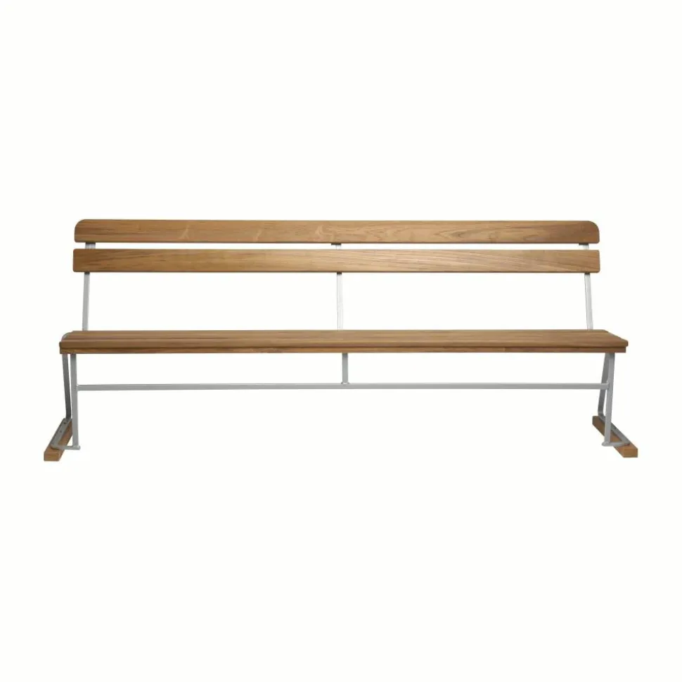 Soffa 5 Teak-varmförzinkat stativ