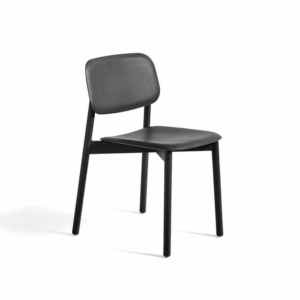 Soft Edge 60 stol Black waterbased lacquered oak