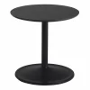 Soft sidobord H 40 cm Black nanolaminate-Black
