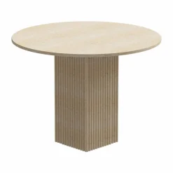 Soho matbord Beige travertin Ø120x72 cm